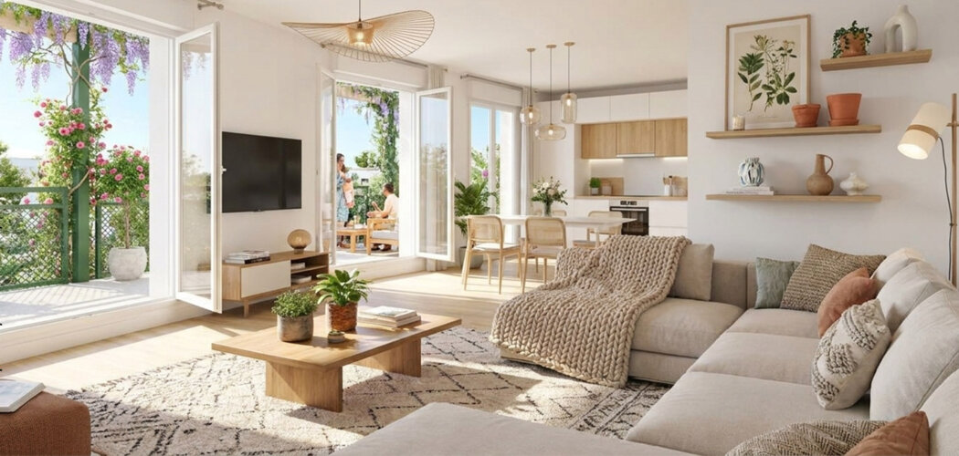 Programme immobilier neuf TOLENA - Toulenne appartements avec jardin près de Langon (33210) - Référence : 17411