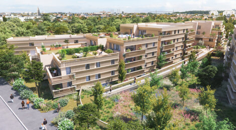Programme immobilier neuf Estuaire - Bordeaux, résidence neuve et qualité de vie près du parc des Berges (33000) - Référence : 15946