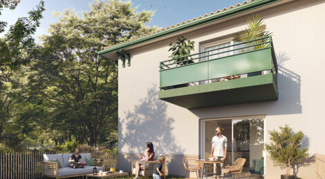 Programme immobilier neuf COTE SALINE - Gujan-Mestras : logements neufs sécurisés et verdoyants proche des commodités (33470) - Référence : 14981