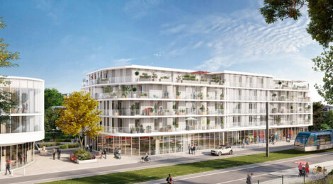 Programme immobilier neuf CEÏBA - Appartements - Le Bouscat : Résidence T1–T5 avec cadre moderne et confort optimisé proche des transports (33110) - Référence : 14257