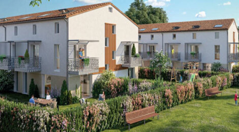 Programme immobilier neuf Le Domaine de Lalande - Montussan : Résidence T2–T3 avec cadre moderne et espaces extérieurs proche de Bordeaux (33450) - Référence : 4674