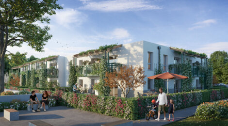 Programme immobilier neuf TOLENA - Bât A - Toulenne : logements neufs sécurisés et verdoyants proche des transports (33210) - Référence : 14988