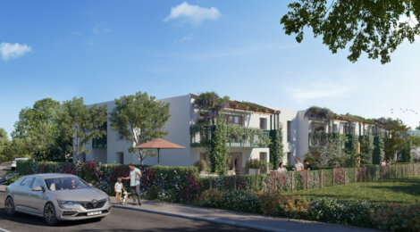 Programme immobilier neuf TOLENA - Bât A - Toulenne : logements neufs sécurisés et verdoyants proche des transports (33210) - Référence : 14988