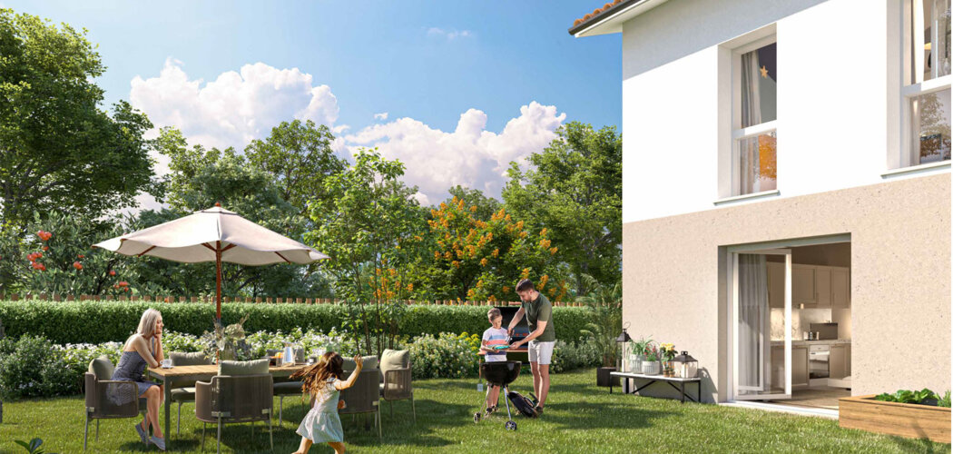 Programme immobilier neuf Hameau Lamartine - Ambarès-et-Lagrave cadre de vie pratique et connecté près de la gare TER (33440) - Référence : 15029