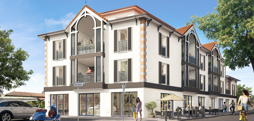 Programme immobilier neuf 25 DEGRÉS - Andernos-les-Bains : Résidence T2–T4 avec cadre résidentiel et confort optimisé proche des commodités (33510) - Référence : 14777