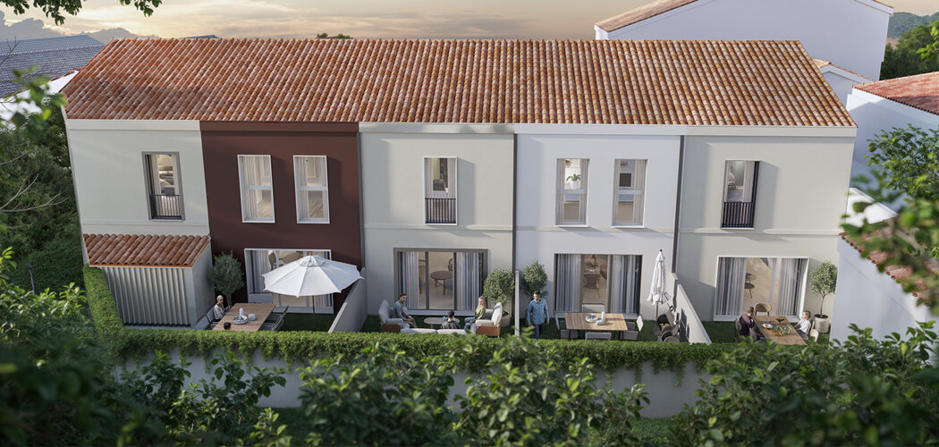 Programme immobilier neuf Les Terrasses d'Hautreux - Bordeaux au cœur du quartier Chartrons proche tramway B (33000) - Référence : 13965