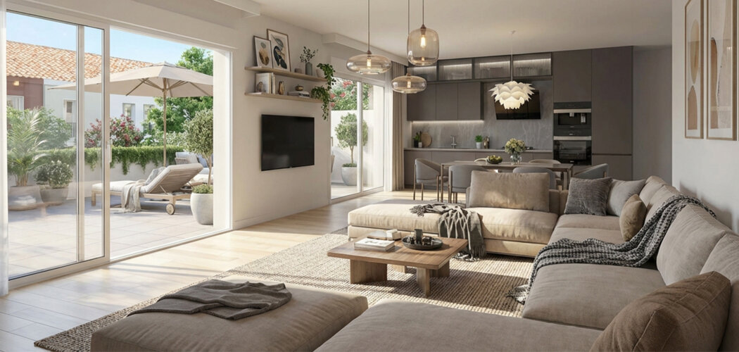 Programme immobilier neuf Les Terrasses d'Hautreux - Bordeaux au cœur du quartier Chartrons proche tramway B (33000) - Référence : 13965