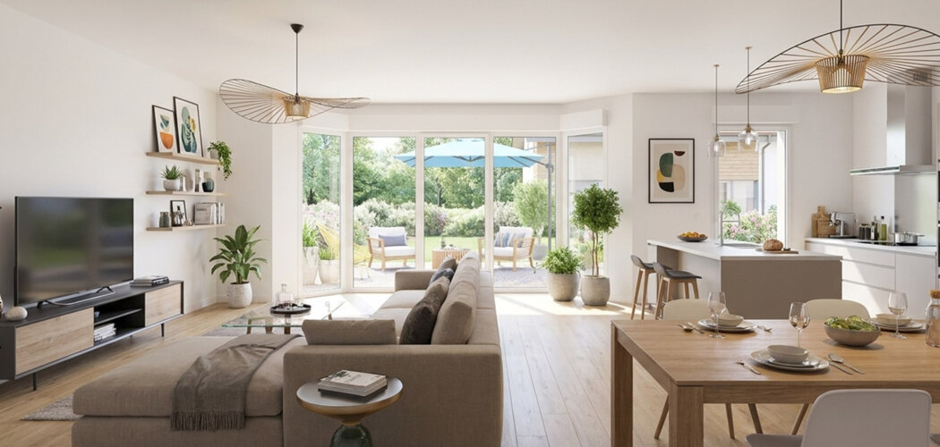Programme immobilier neuf BORD'O CHARTRONS - Bordeaux cadre résidentiel Chartrons Bassins à flot appartements avec extérieur (33000) - Référence : 17164