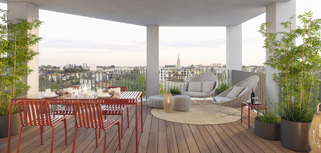 Programme immobilier neuf SKYLINE - Bordeaux Caudéran à deux pas de l’église Saint-Amand (33000) - Référence : 14947