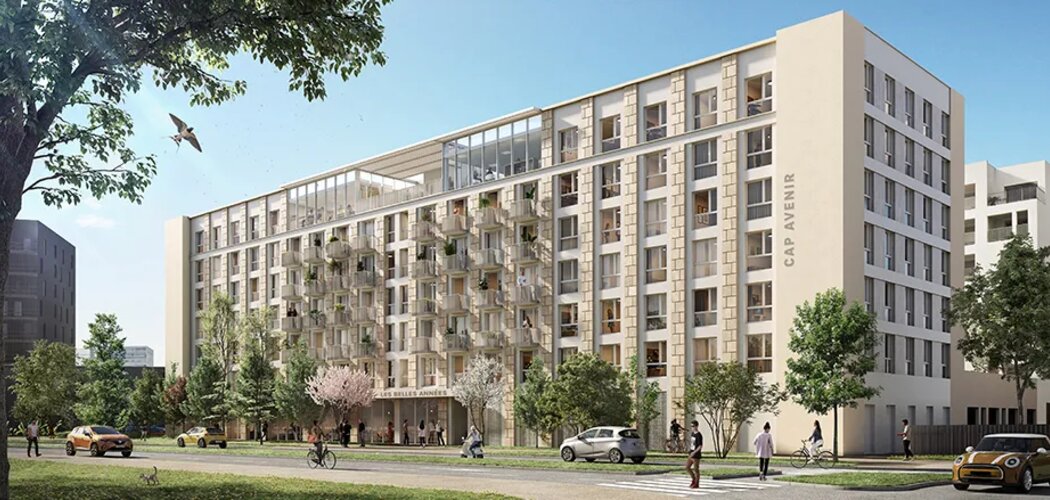 Programme immobilier neuf CAP AVENIR BORDEAUX (VA) - Bordeaux LMNP résidence étudiante dans l’ écoquartier Ginko (33000) - Référence : 9206