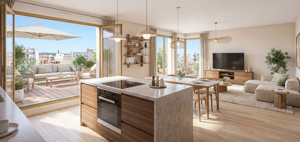 Programme immobilier neuf HORIA - Bordeaux quartier Belcier Saint-Jean dans un cadre résidentiel (33000) - Référence : 17160