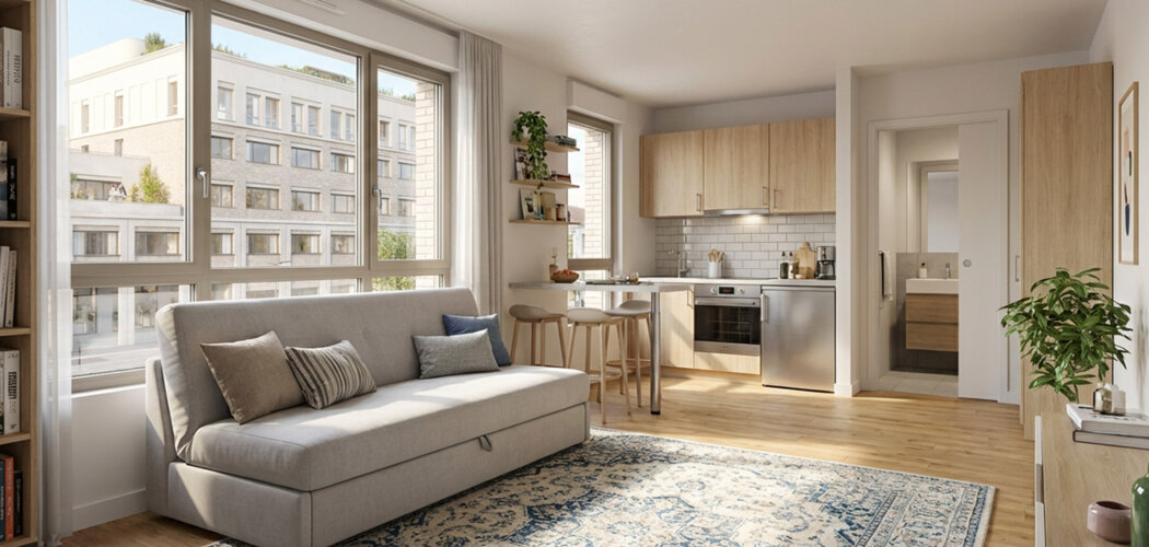Programme immobilier neuf KLEEZI | THIERS BORDEAUX - Bordeaux résidence étudiante quartier Bastide près tram (33000) - Référence : 14951