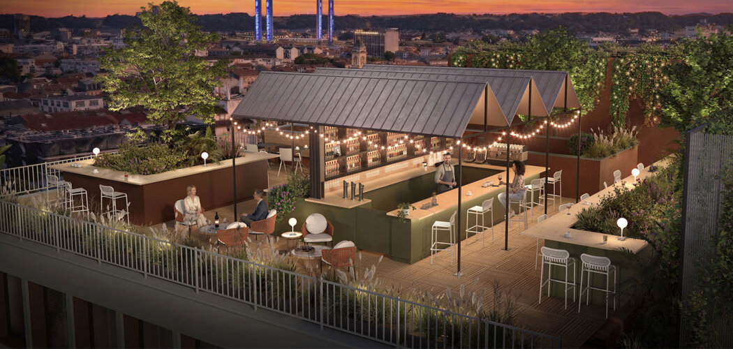 Programme immobilier neuf Cours Saint Louis - Bordeaux résidence locative aux Chartrons avec rooftop et services (33000) - Référence : 17049