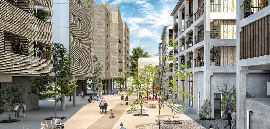 Programme immobilier neuf Brazza Lib - Bordeaux, résidence neuve et cadre résidentiel verdoyant en bord de Garonne (33000) - Référence : 15944