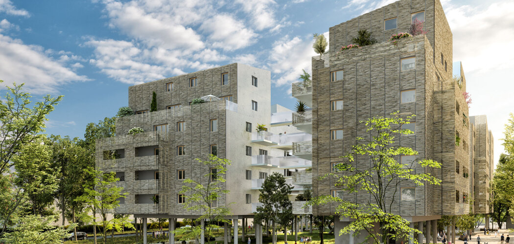 Programme immobilier neuf Brazza Lib - Bordeaux, résidence neuve et cadre résidentiel verdoyant en bord de Garonne (33000) - Référence : 15944