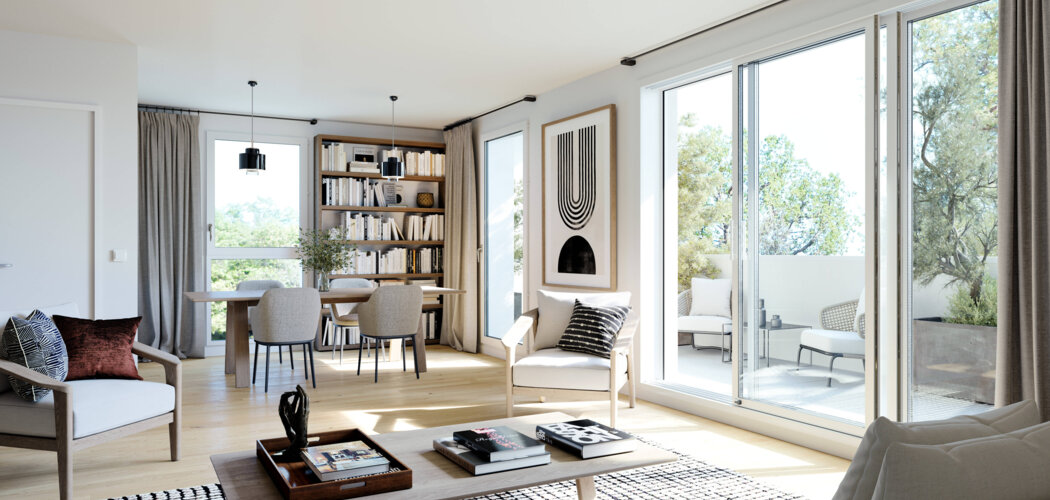 Programme immobilier neuf ICONE Cauderan - Bordeaux : Résidence studio–T5 avec cadre naturel et confort optimisé proche des commodités (33000) - Référence : 6718