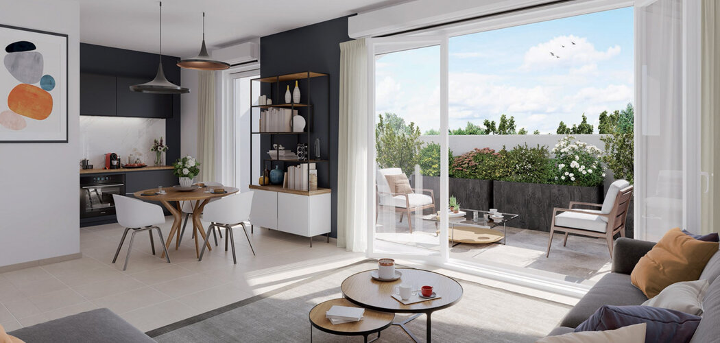 Programme immobilier neuf Domaine Lafontaine - Carbon-Blanc cadre résidentiel paisible aux portes de Bordeaux (33560) - Référence : 15011