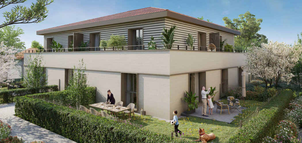 Programme immobilier neuf Le Florilège - Gradignan : logements neufs sécurisés et verdoyants proche des services (33170) - Référence : 7917