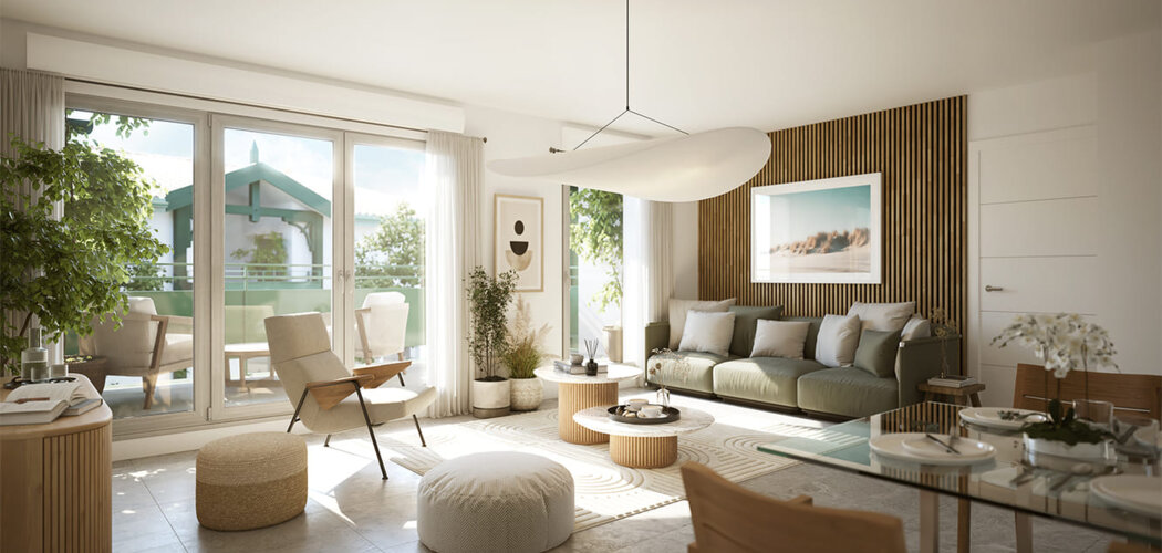 Programme immobilier neuf COTE SALINE - Gujan-Mestras : logements neufs sécurisés et verdoyants proche des commodités (33470) - Référence : 14981