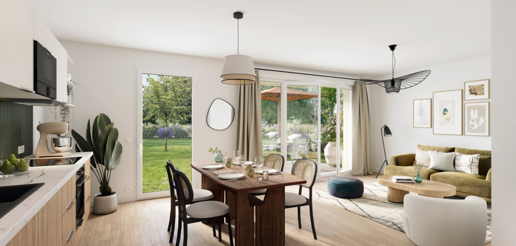 Programme immobilier neuf LES NOISETIERS - La Taillan-Médoc : logements neufs T2–T4 proche de Bordeaux (33320) - Référence : 9239