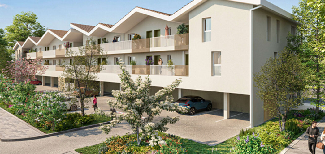 Programme immobilier neuf Les Terrasses de l'Agora - Le Barp adresse verdoyante en plein centre (33114) - Référence : 17462