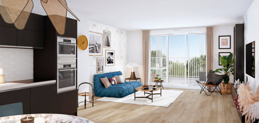 Programme immobilier neuf CEÏBA - Appartements - Le Bouscat : Résidence T1–T5 avec cadre moderne et confort optimisé proche des transports (33110) - Référence : 14257