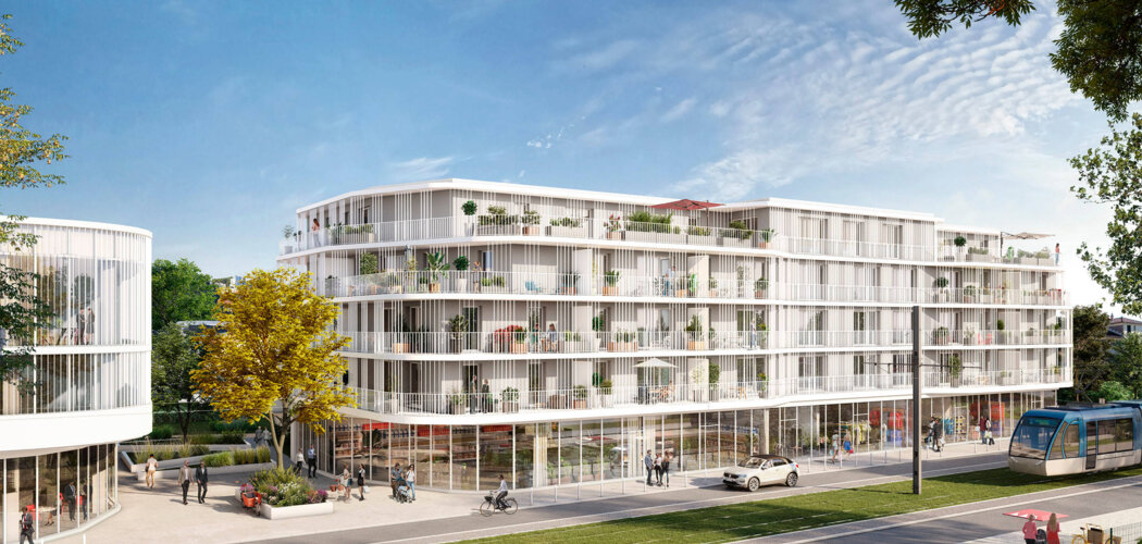 Programme immobilier neuf CEÏBA - Appartements - Le Bouscat : Résidence T1–T5 avec cadre moderne et confort optimisé proche des transports (33110) - Référence : 14257