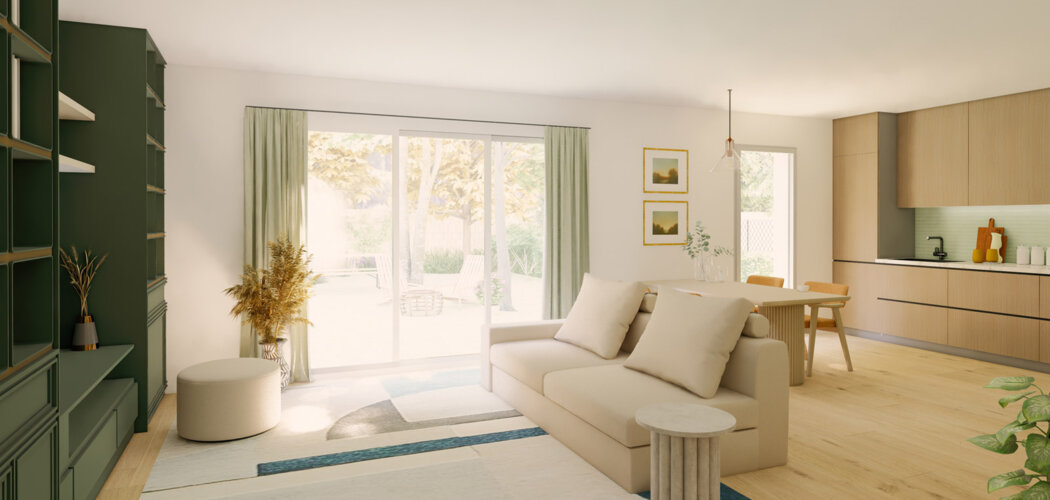 Programme immobilier neuf Les lisières du Médoc - Le Taillan-Médoc maisons en plein  espace boisé classé (33320) - Référence : 13369
