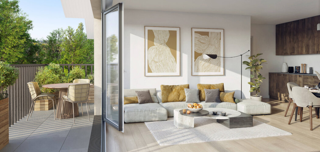 Programme immobilier neuf Bel Eyre - Le Teich : logements neufs sécurisés et verdoyants proche des transports (33470) - Référence : 8057