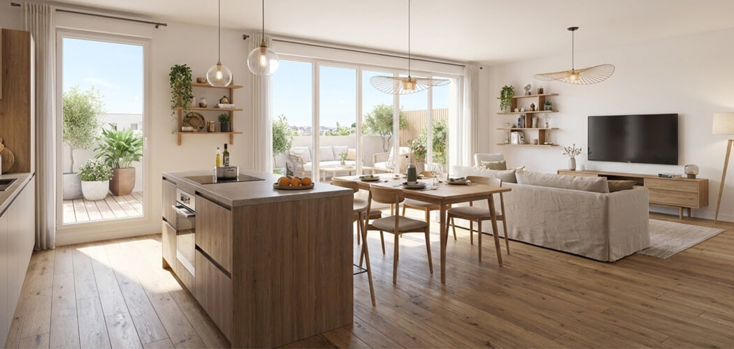 Programme immobilier neuf Hubline - Lormont rive droite proche du tramway A (33310) - Référence : 15008
