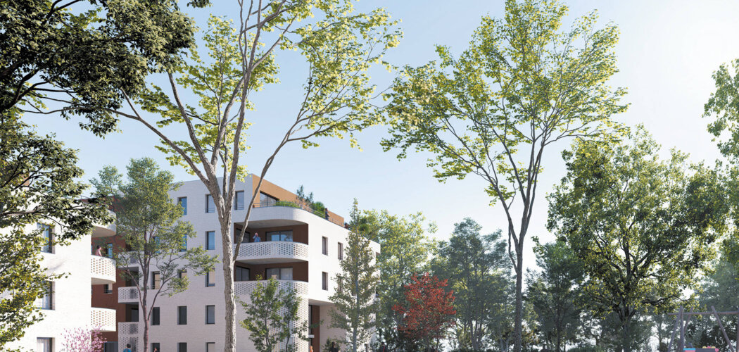 Programme immobilier neuf Les Jardins de Célan - Pessac : Résidence T2–T5 avec cadre arboré et confort optimisé proche des commodités (33600) - Référence : 14621