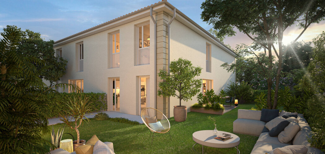 Programme immobilier neuf Lubesia - Saint-Loubès : Résidence T2–T4 avec cadre résidentiel et confort optimisé proche des commodités (33450) - Référence : 7104