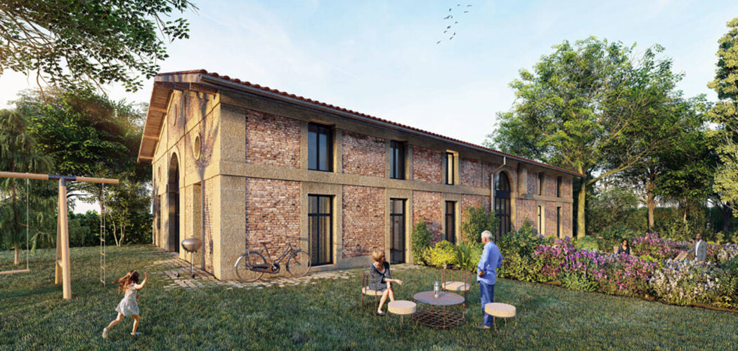 Programme immobilier neuf ABBAYE DE BONLIEU DF/PINEL MEL - Sainte-Eulalie : Résidence studio–T4 avec cadre historique et confort moderne proche des transports (33560) - Référence : 14212